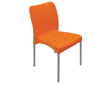 orange bistro chairs